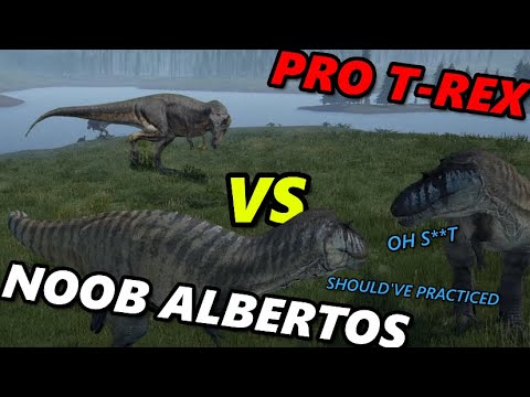 Very Difficult Rex vs Albertos Fight - The Isle Gameplay