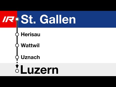 SOB Ansagen » IR "Voralpen-Express" St. Gallen — Luzern (2023) | SLBahnen