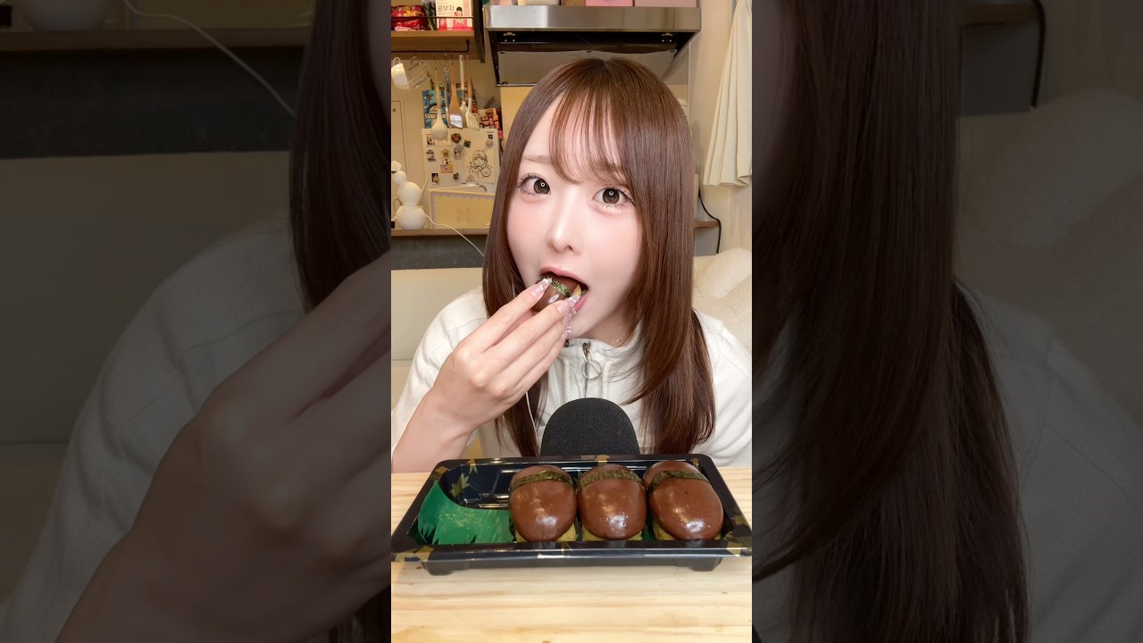 話題のドバイチョコ寿司を食べてみたよ🍣#ASMR#mukbang #ドバイチョコ#Dubaichocolate#sushi