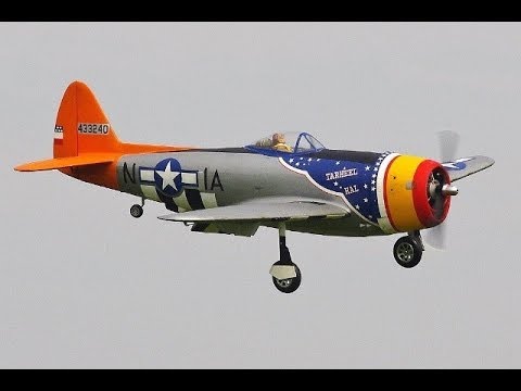 GIANT SCALE TOP FLITE RC P-47 THUNDERBOLT / JUG RTF - 65cc 5 CYL RADIAL - LEE / DEAN - CMAC 2014