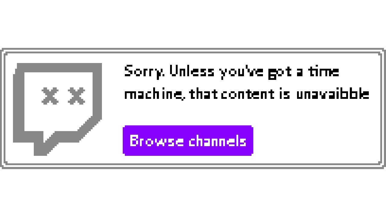 Twitch Error Pixel Art Timelapse