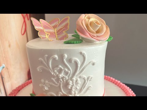Beautiful wedding fondant cake design