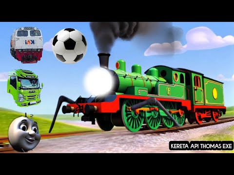 Teka-Teki Tebak Gambar Kereta Api CC201 Berubah Thomas Exe, Bus Pariwisata, Lani, Titipo Genie, Tayo