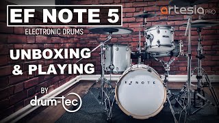 Video thumbnail for EFNOTE 5 electronic drums Unboxing & playing by drum-tec by drumtecTV