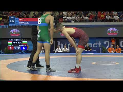 1/8 GR - 82 kg: T. LEVAI (HUN) v. S. NIKOLOV (BUL)