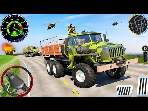 US Offroad Army Truck Driving 3D 2026 - Army Truck Driving Cargo Games - Andriod Gameplay