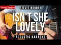 Isn't She Lovely [Karaoke Acoustic] - Stevie Wonder [Jayeslee Version | HQ Audio]