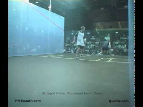 Quintic Squash with Peter Nicol - Forehand drive