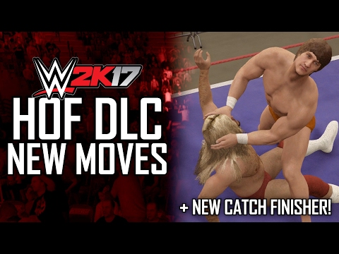 WWE 2K17 HOF DLC - ALL NEW DLC MOVES & NEW CATCH FINISHER GAMEPLAY! (WWE 2K17 HALL OF FAME DLC)