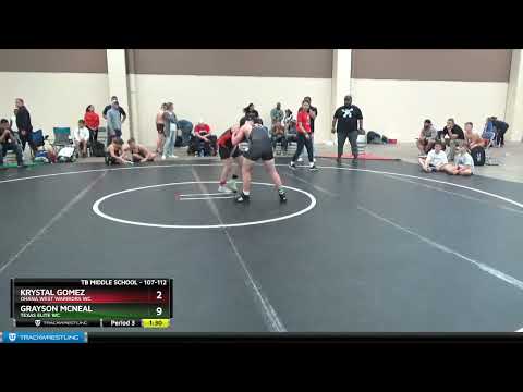 107 Lbs Round 3 - Grayson McNeal, Texas Elite WC Vs Krystal Gomez, Ohana West Warriors WC 8b99