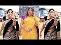 Lekshmi Nair S Latest Saree Look Malayalam Anchor Influencer