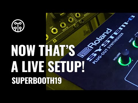 Roland System-8, MX-1, TR-8S, SE-02 | Live Performance Setup | Superbooth 19 | Thomann