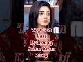 Top Ten Best Dramas Of Sehar Khan 2025 Pakistandramas Pakistanidrama Pakdrama