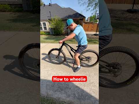 How to wheelie under 30 seconds #mtb #mountainbikeriding #wheelie #howto #how #shorts #ytshorts