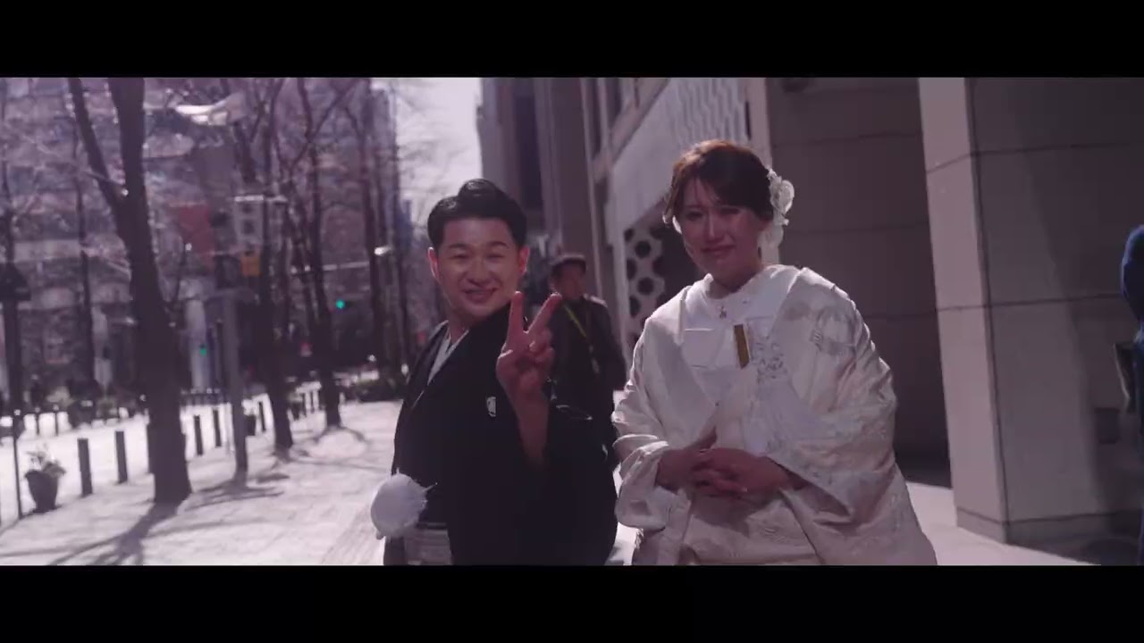 東京駅のクラシカルな街並みに映える、上質な和装ウェディングフォト