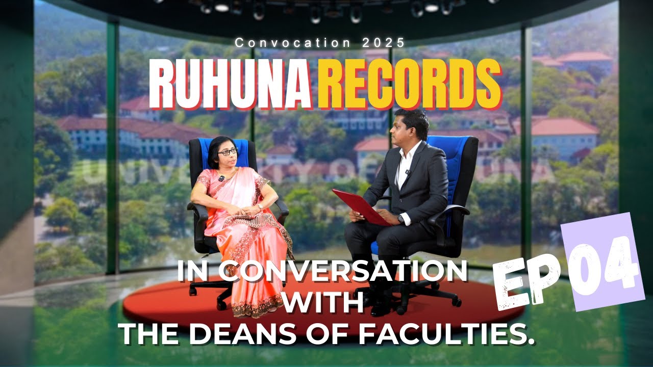 Conversation with the Dean of the Faculty of Science - University of Ruhuna.