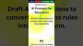 Emoji Rules - AI Prompts for Educators 50