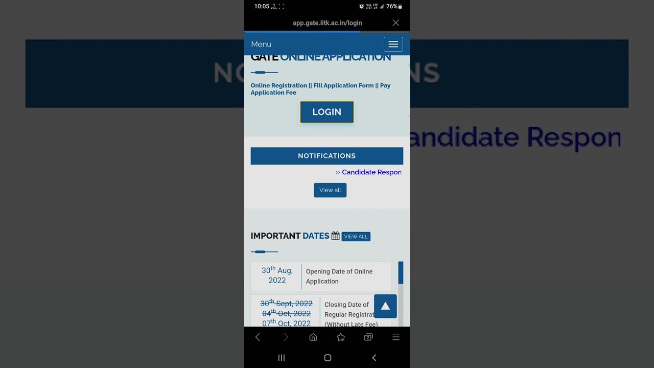 Gate Response Sheet Released | Gate 2023