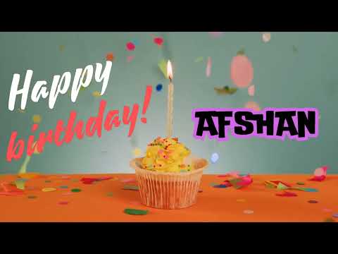 AFSHAN Birthday Song | USA Birthday Song For Girls | Comment Your Name For Song