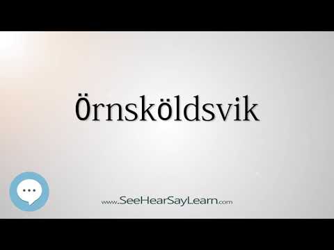 Örnsköldsvik (How to Pronounce Cities of the World)💬⭐🌍✅
