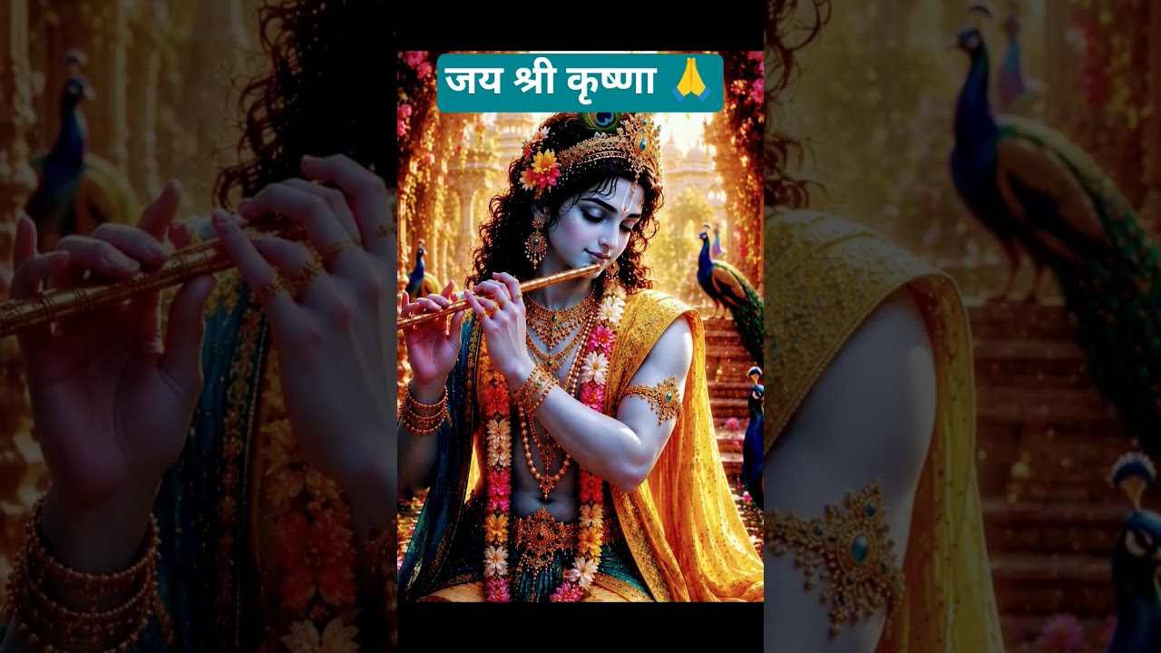 🙏 जय श्री कृष्णा | Radhe Radhe ❤️ Beautiful Krishna Darshan | Krishna Bhakti Status #shorts