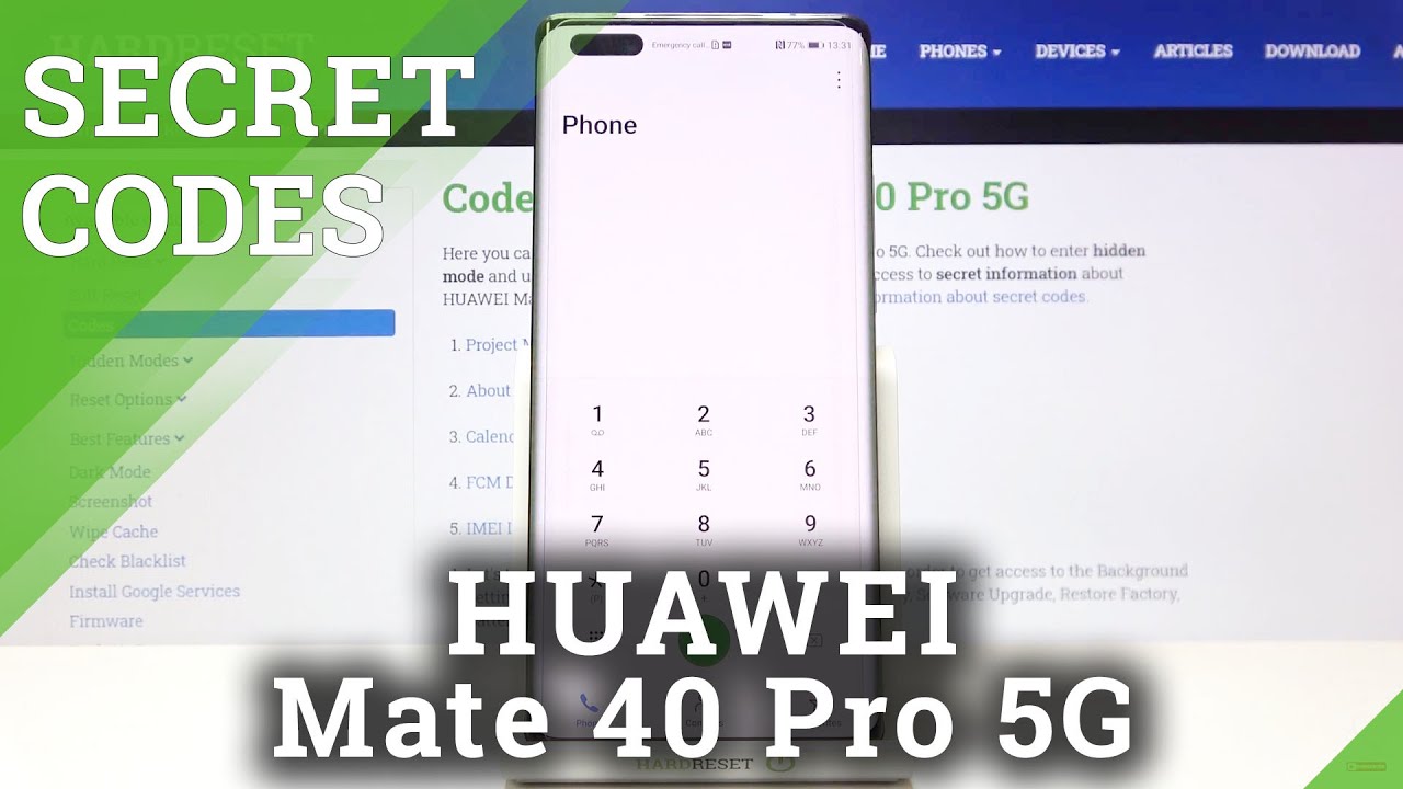 Secret Codes HUAWEI Mate 40 Pro 5G – Hidden Mode / Advanced Features