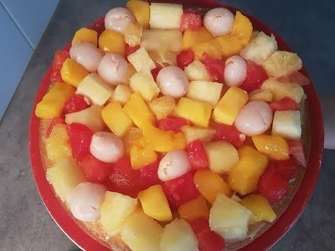 GATEAU AUX FRUITS EN 5 MINUTE