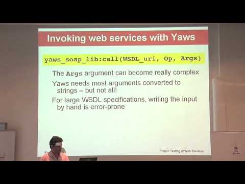An Erlang-Based Framework for the Automatic Testing of Web Services