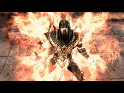 Injustice: Gods Among Us - All Super Moves on Scorpion (HD) Video