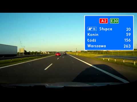 Autostrada / Highway A2 Poznań - Konin