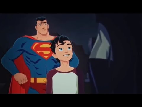 Damian Wayne and Jon Kent meeting Batman for the first time and reacting to the Batcave