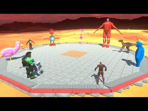 Monsters Battle Royale Over Lava - Animal Revolt Battle Simulator