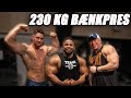 230 KG BÆNKPRES!😲 Hardcore bryst-program med Top Bodybuilder fra USA!🔥