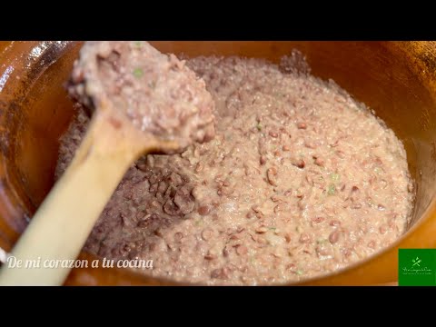 RECETA DE FRIJOLES REFRITOS para toda clase de Antojitos / Frijoles Refritos @Demicorazonatucocina