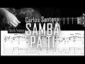 Samba pa ti (Carlos Santana) - Fingerstyle guitar -  Arreglo solista con partitura y tablatura