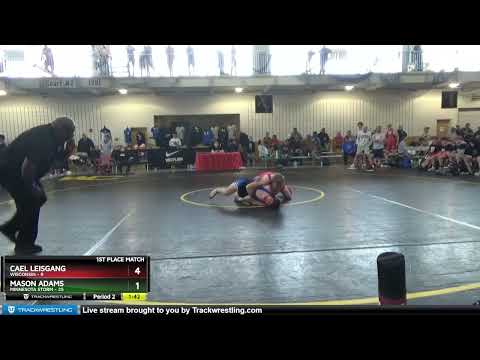 187 Lbs Placement Matches (8 Team) - Cael Leisgang, Wisconsin Vs Mason Adams, Minnesota Storm 0470