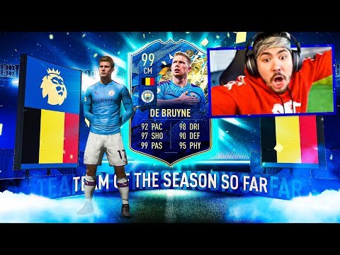 99 TOTS KDB IN A PACK!! FIFA 20
