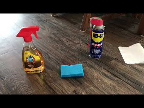 How to remove scratches out of your Vinyl Tile Floor - YouTube