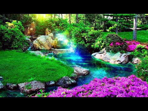 Nature Beautiful Waterfall music, Beautiful view of waterfall, Relaxing music vol.4 #sleepmusic