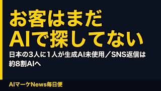 【AIマーケNews 7/21】コムニコがSNS返信案をAIで自動生成（業務約8割減）／生成AI未利用は日本が33.5%で5カ国最多／電通デジタルが∞AI MC PlanningにGoogleの効果