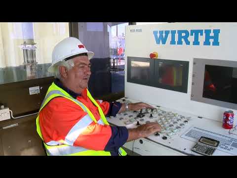 Raise boring Reamer breakthrough in a hard rock mining environment