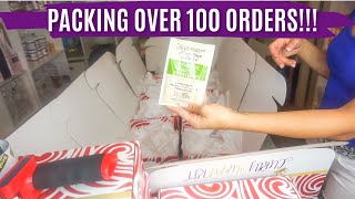 WATCH ME PACK OVER 100 ORDERS | ENTREPRENEUR TIPSY VLOG