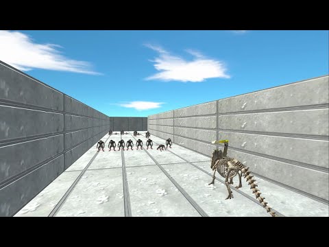 Skeleton Triceratops Remaster Death Run - Animal Revolt Battle Simulator New Update
