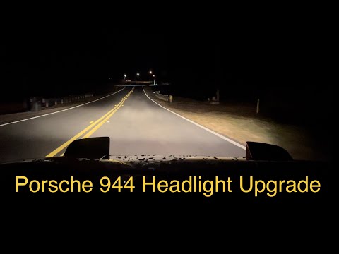 Porsche 944 Holley RetroBright LED headlight conversion
