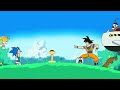 sonic vs Goku rap battle combined song