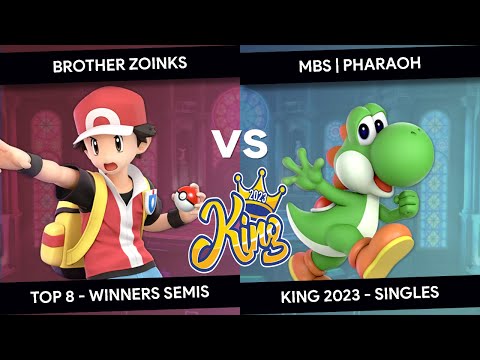 King 2023 - Brother Zoinks (Pokemon Trainer) VS Pharaoh (Yoshi) - Top 8 - Winners Semis