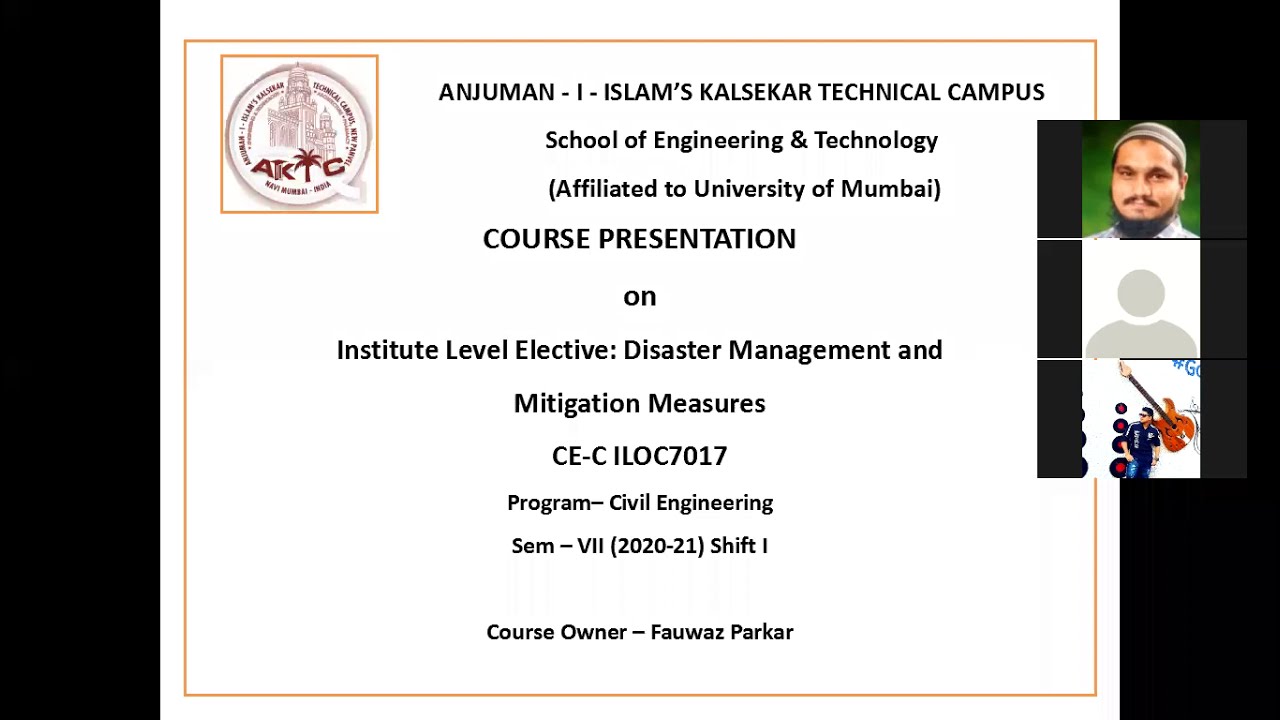 Introduction to Disaster Management and Mitigation Measures  Lecture1 mp4