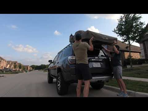 Frontrunner Roof Top Tent on Prinsu Rack | How-To Quickly Remove/Install | 5th GEN 4Runner