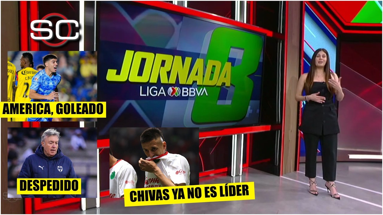 CAMBIO DE LIDERAZGO LIGA MX; Cae CHIVAS, sube CRUZ AZUL y Monterrey DESPIDE a Torrent | SportsCenter