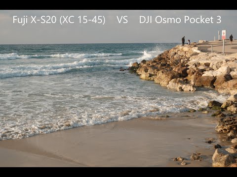 Fuji X-S20 (kit 15-45) vs DJI Osmo Pocket 3 4K60 Video Test